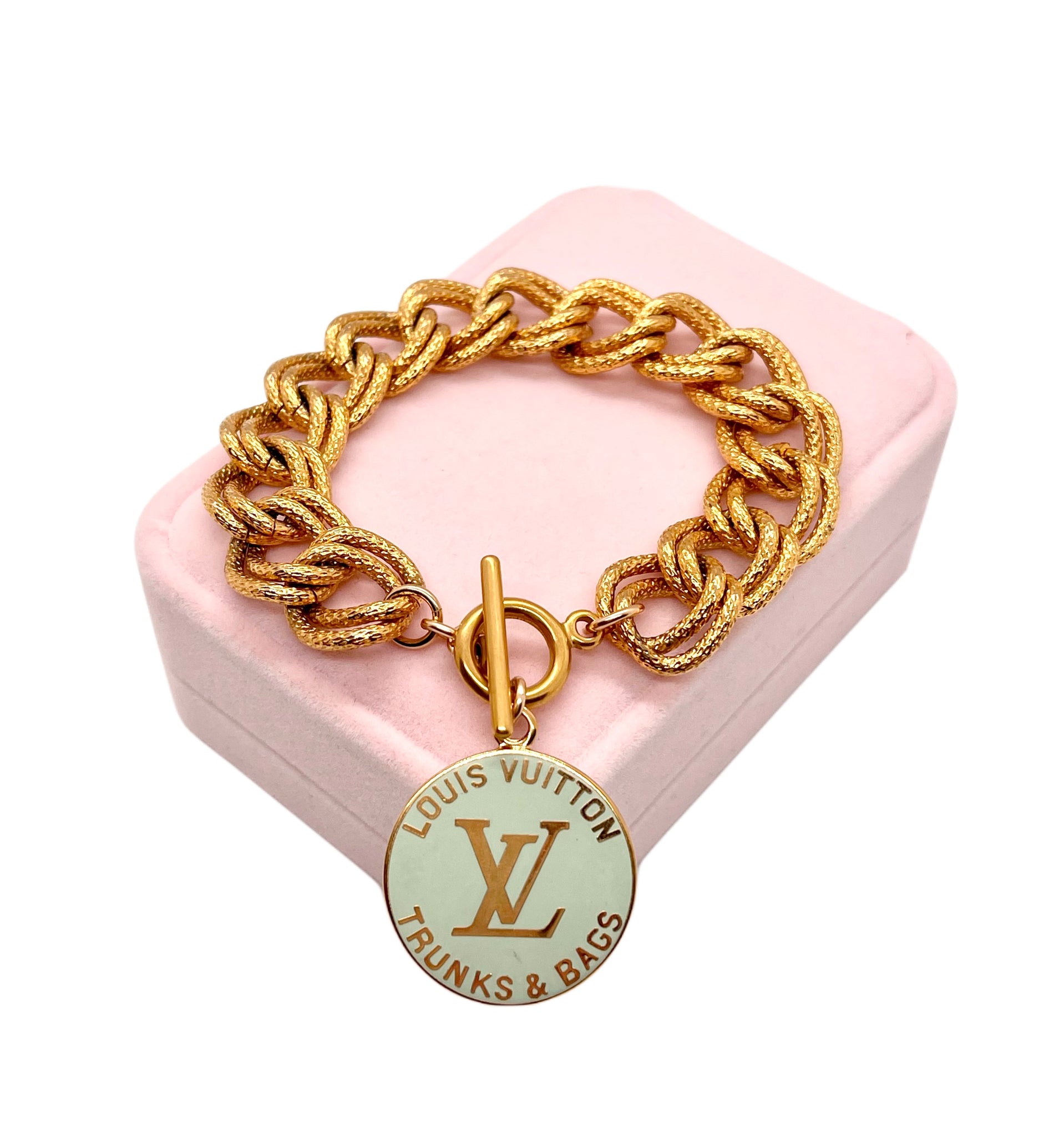 Louis Vuitton - Authenticated Bracelet - Gold and Steel Gold for Women, Good Condition