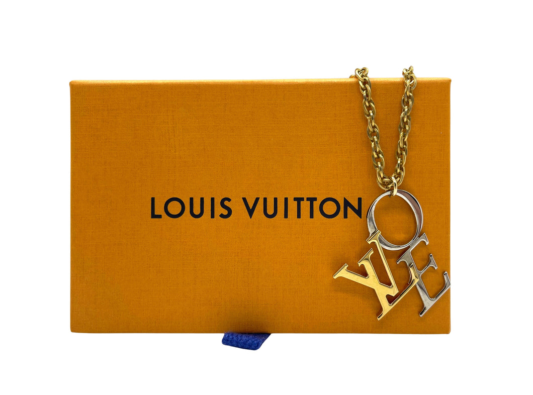 Repurposed Louis Vuitton Two~Tone LoVe Vintage Necklace