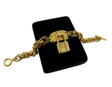 Load image into Gallery viewer, Repurposed Louis Vuitton Vintage Hardware Toggle Clasp Bracelet