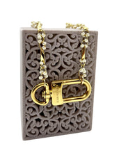 Load image into Gallery viewer, Repurposed Louis Vuitton Keychain Clasp Vintage Necklace