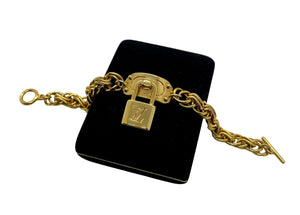 Repurposed Louis Vuitton Vintage Hardware Toggle Clasp Bracelet